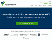 Tablet Screenshot of conversionmax.com